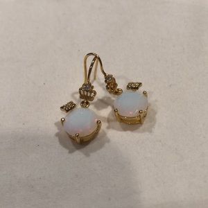 Juicy Couture earrings white rainbow stone